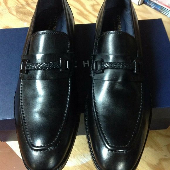 Cole Haan Men\'s Wagner Grand Black Leather Bit Loafers 11.5M - New in Box main image 7